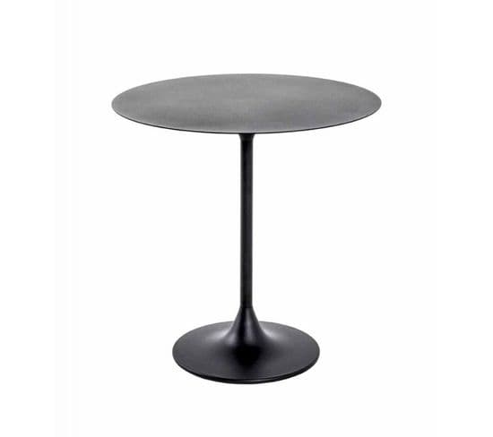 Table D'appoint Ronde "martine" 46cm Noir