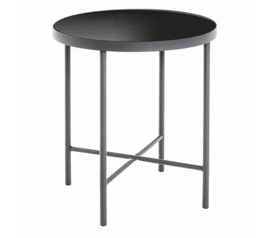 Table D'appoint Design "laila" 47cm Noir