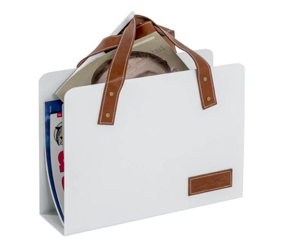 Porte-revues Design "bag" 38cm Blanc
