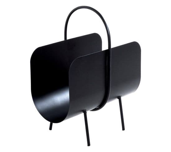 Porte-revues Design "sero" 47cm Noir Laqué