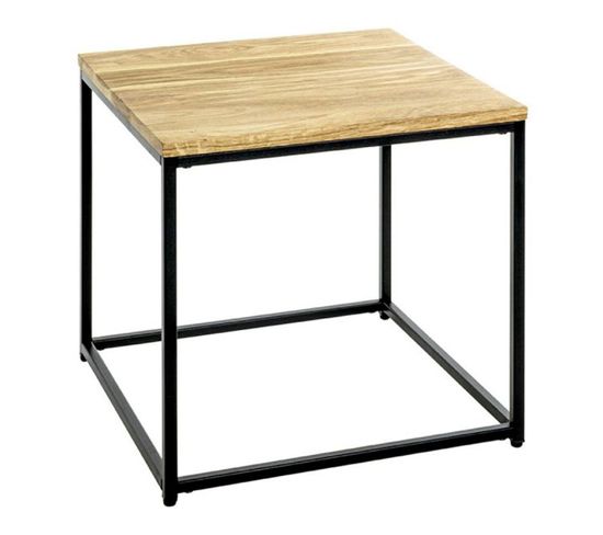Table D'appoint "pika" 45cm Chêne et Noir