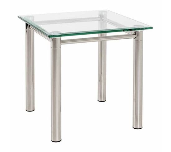 Table D'appoint Design "fygas" 60cm Argent