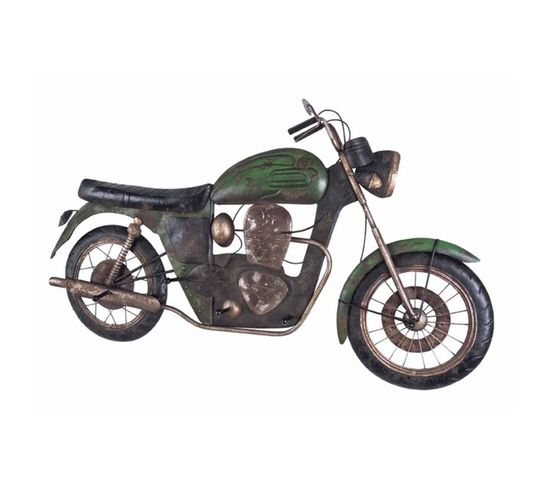 Patère Murale Vintage "moto" 96cm Vert