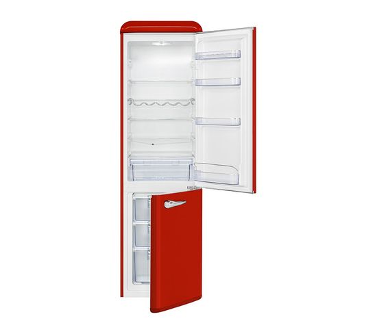 Réfrigérateur Et Congélateur Retro 250l Rouge Kgr 7328.1 Rouge