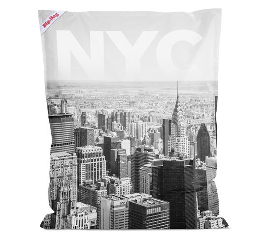 Coussin Géant The Big Bag Printed Nyc 130 x 170 cm