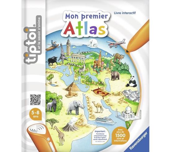 Tiptoi - Mon Premier Atlas - Livre Électronique Éducatif - Des 5 Ans - En Français