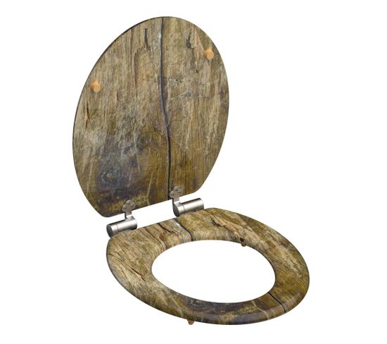 Siège De Toilette Solid Wood Mdf Marron