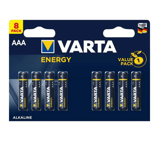 Pack De 8 Piles Alcaline Aaa - 1,5v Varta Lr03-4