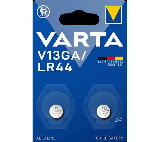 Pile bouton VARTA V13GA/LR44 Blister 2