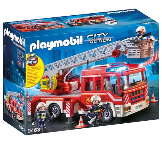 9463  Camion De Pompiers Avec Échelle Pivotante 1218