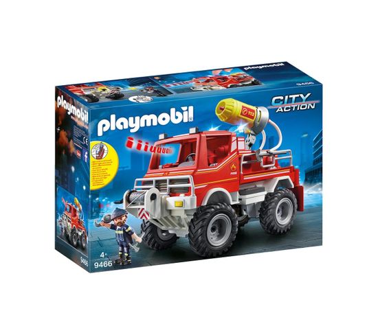 9466 Playmobil 4x4 De Pompier Avec Lance-eau 1218