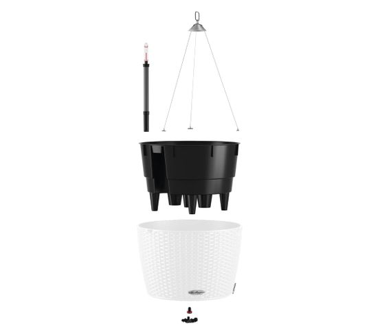 Jardinière Suspendue Nido Cottage 35 All-in-one Blanc