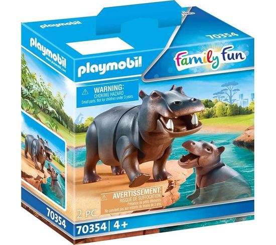 70354 - Hippopotame Et Son Petit