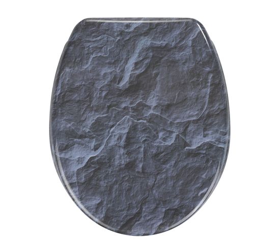 Abattant Wc En Duroplast Design Slate - Gris Anthracite