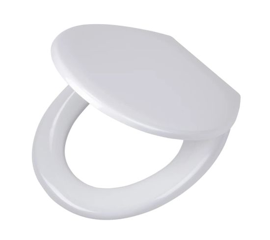 Siège De Toilette Pasadena Thermoplastique Blanc