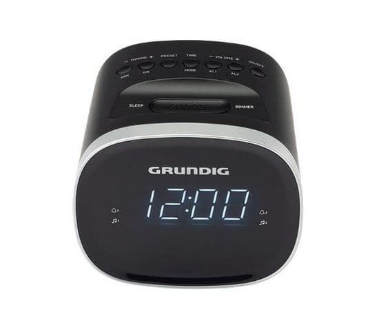 Radio-réveil Double Alarme Noir + Usb + Bluetooth - Scc240