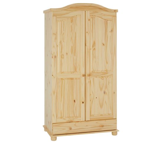 Armoire En Pin Bergen Vernis Naturel Armoire But