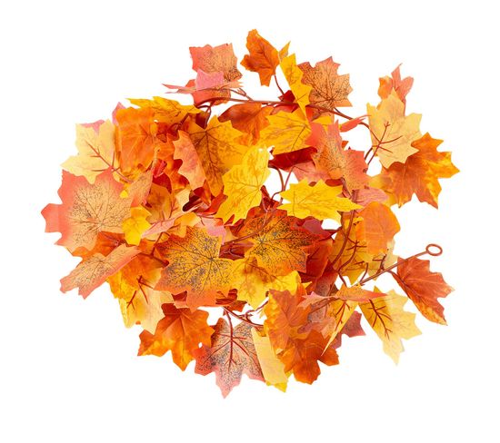 Guirlande Décoration Herbst Feuilles D'érable Artificielles, Coloris Automne