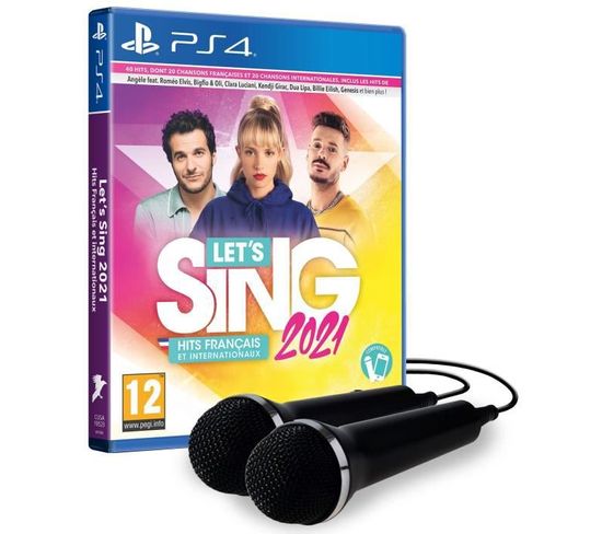 Jeux PS4 Lets Sing 2021 Hits Français Et Internationaux + 2 Micros Jeu PS4