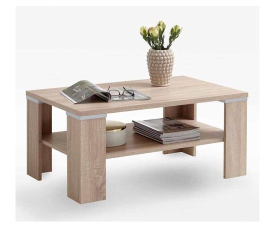 Table Basse Rectangulaire "tiante" 100cm Naturel