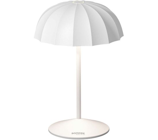 Lampe De Table LED 24 Cm Ombrellino Blanc