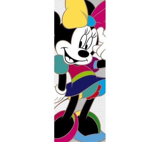 Poster Porte Minnie Mouse Couleurs Disney 73x202cm