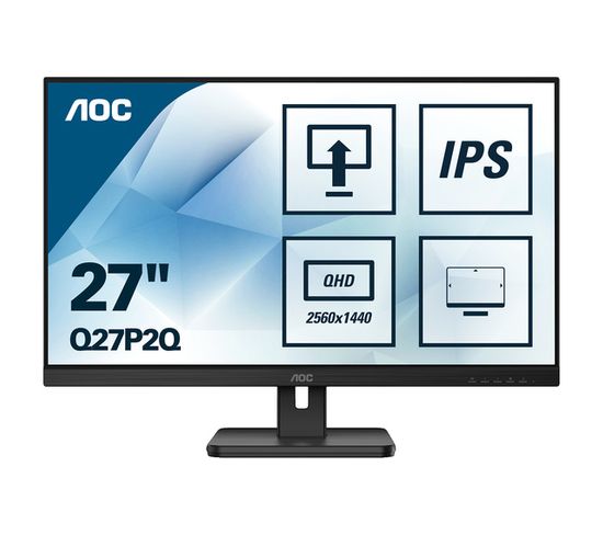 Écran PC Q27p2q 27" LED Quad Hd 4 Ms Noir