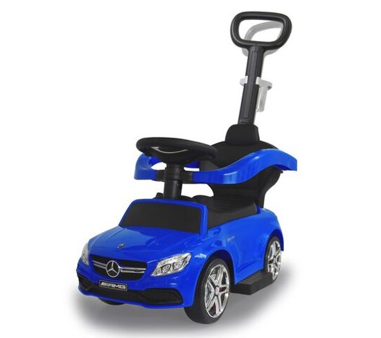 Push-car Mercedes-benz Amg C63 Bleu 3en1