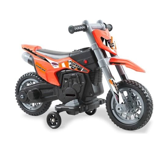 Ride On Moto Power Bike Orange 6v