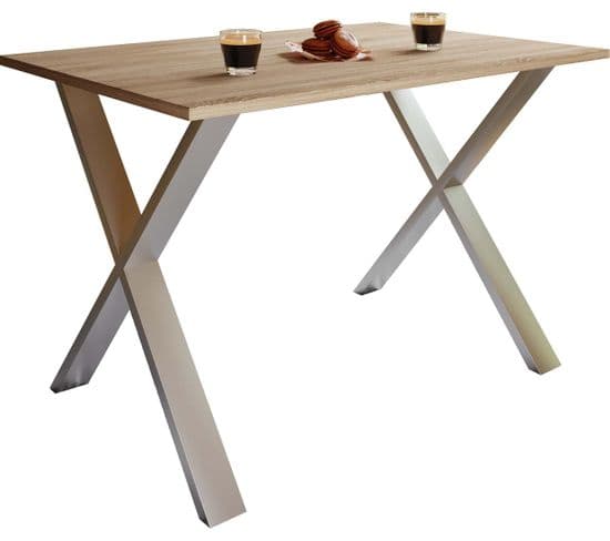 Table à Manger Xonax 140x80cm Chêne