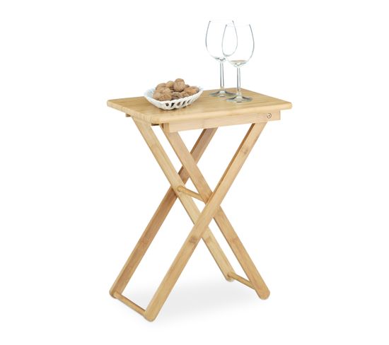 Table D'appoint Pliable Bambou