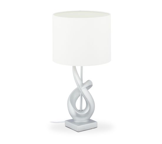 Lampe De Table Moderne Argentée