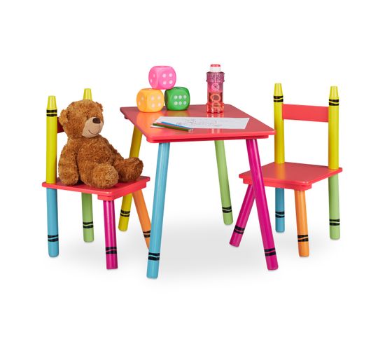 Table Et Chaises Colorées Pour Enfants