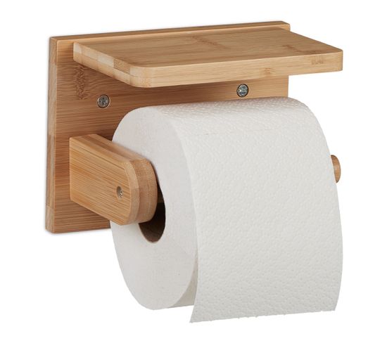 Porte-papier Toilette Bambou et Support