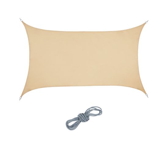 Voile D'ombrage Rectangulaire Sable