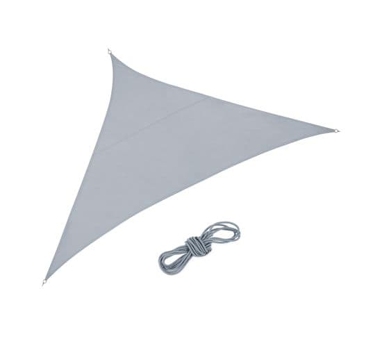 Voile D'ombrage Triangle Pes Gris Clair