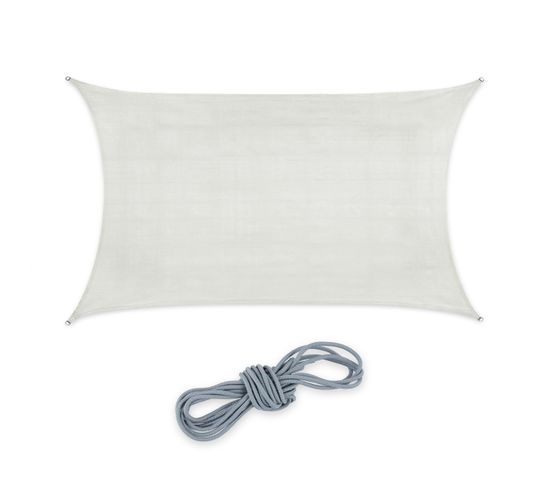 Voile D'ombrage Rectangle Blanc Pe-hd