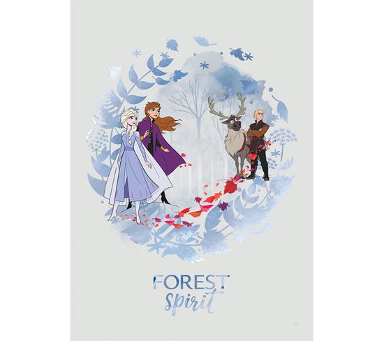 Poster Disney La Reine Des Neiges 2 - Esprit De La Forêt 50 Cm X 70 Cm