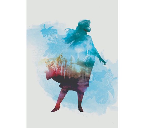 Poster Disney La Reine Des Neiges 2 - Anna Portrait à L'aquarelle 50 Cm X 70 Cm