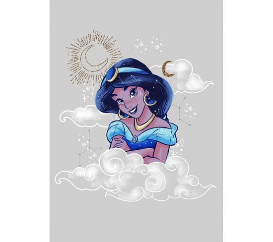 Poster Disney Aladdin - Jasmine Portrait Dans Les Nuages 50 Cm X 70 Cm