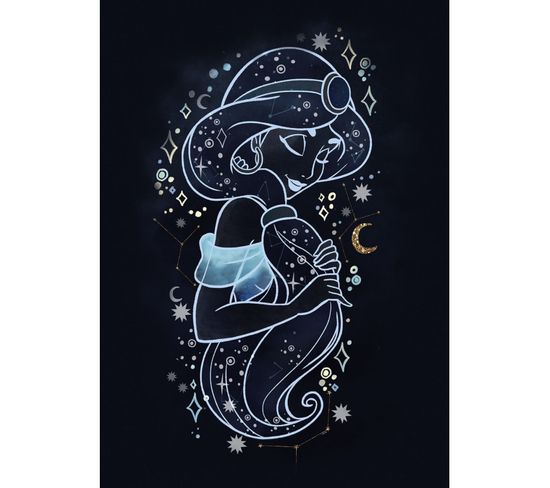 Poster Disney Aladdin - Jasmine Dans Les Étoiles 30 Cm X 40 Cm