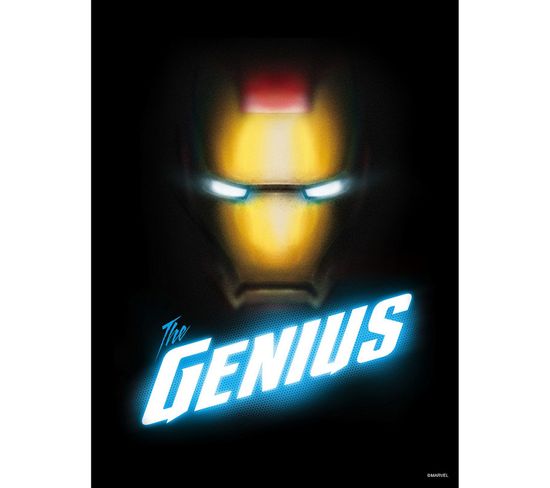 Poster D'art Marvel Avengers Iron Man -le Génie - 40 X 50 Cm