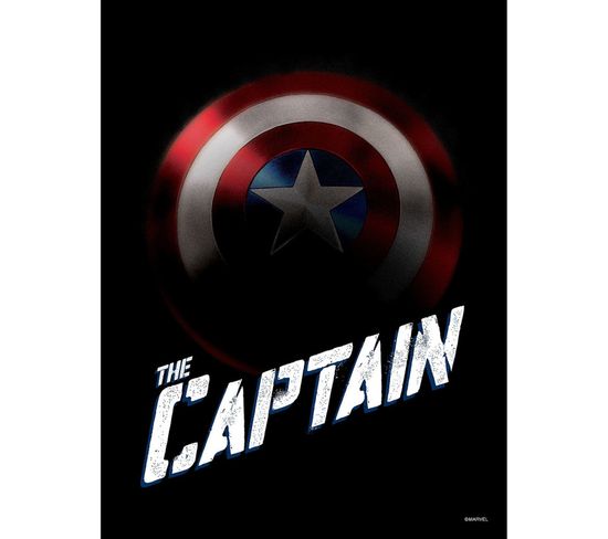 Poster D'art Marvel Avengers Captain America - 30 X 40 Cm