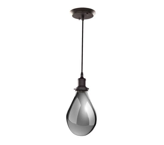 Lampe Suspension Design "sancho" 25cm Gris