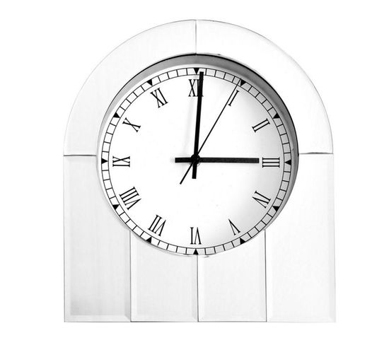 Horloge à Poser Déco "osiris" 36cm Argent