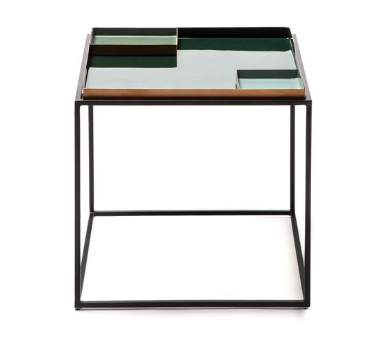 Table D'appoint Design "famosa" 40cm Vert Foncé
