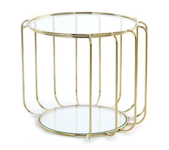 Table D'appoint Design "shirley" 50cm Or
