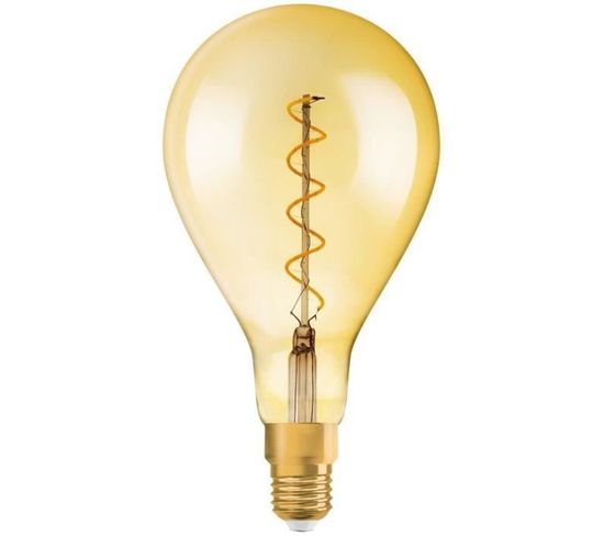 Edition 1906 Ampoule LED Standard 160mm Clair Fil Variable Or - 5 W = 28 W - E27- Blanc Chaud