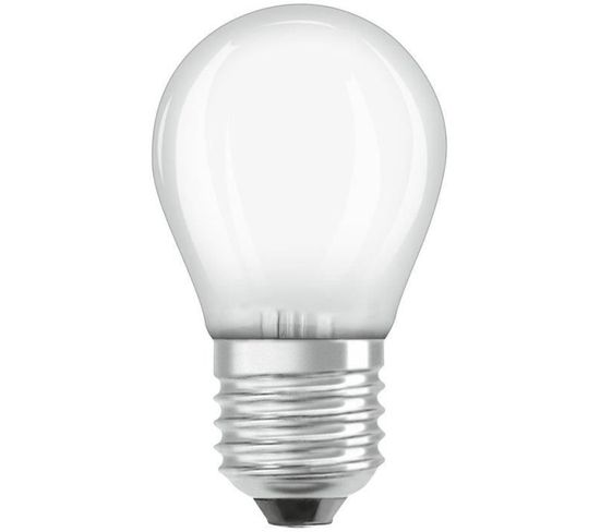 Ampoule LED Sphérique Verre Dépoli - 4 W = 40 W - E27 - Blanc Froid