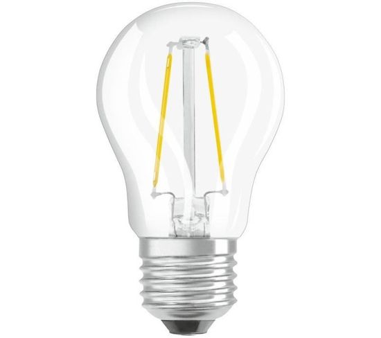 Ampoule LED Sphérique Clair Filament - 4 W = 40 W - E27 - Blanc Chaud